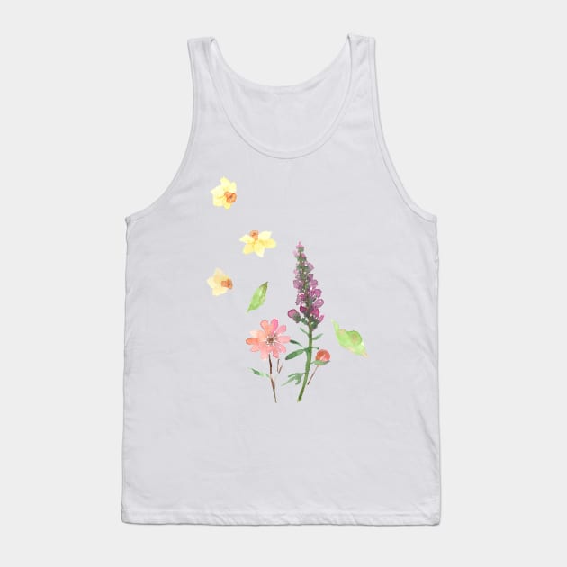 Wildflowers in the Wind Tank Top by DesignScape by Janessa